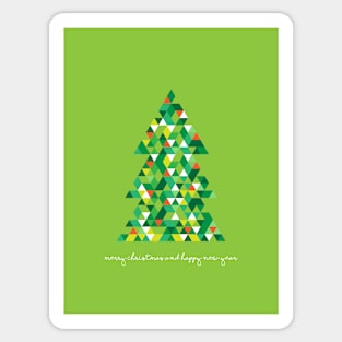 Modern Christmas Tree Sticker